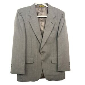 Kuppenheimer‎ Blazer Men 42R Gray Pinstripe Pure Wool Excellent
